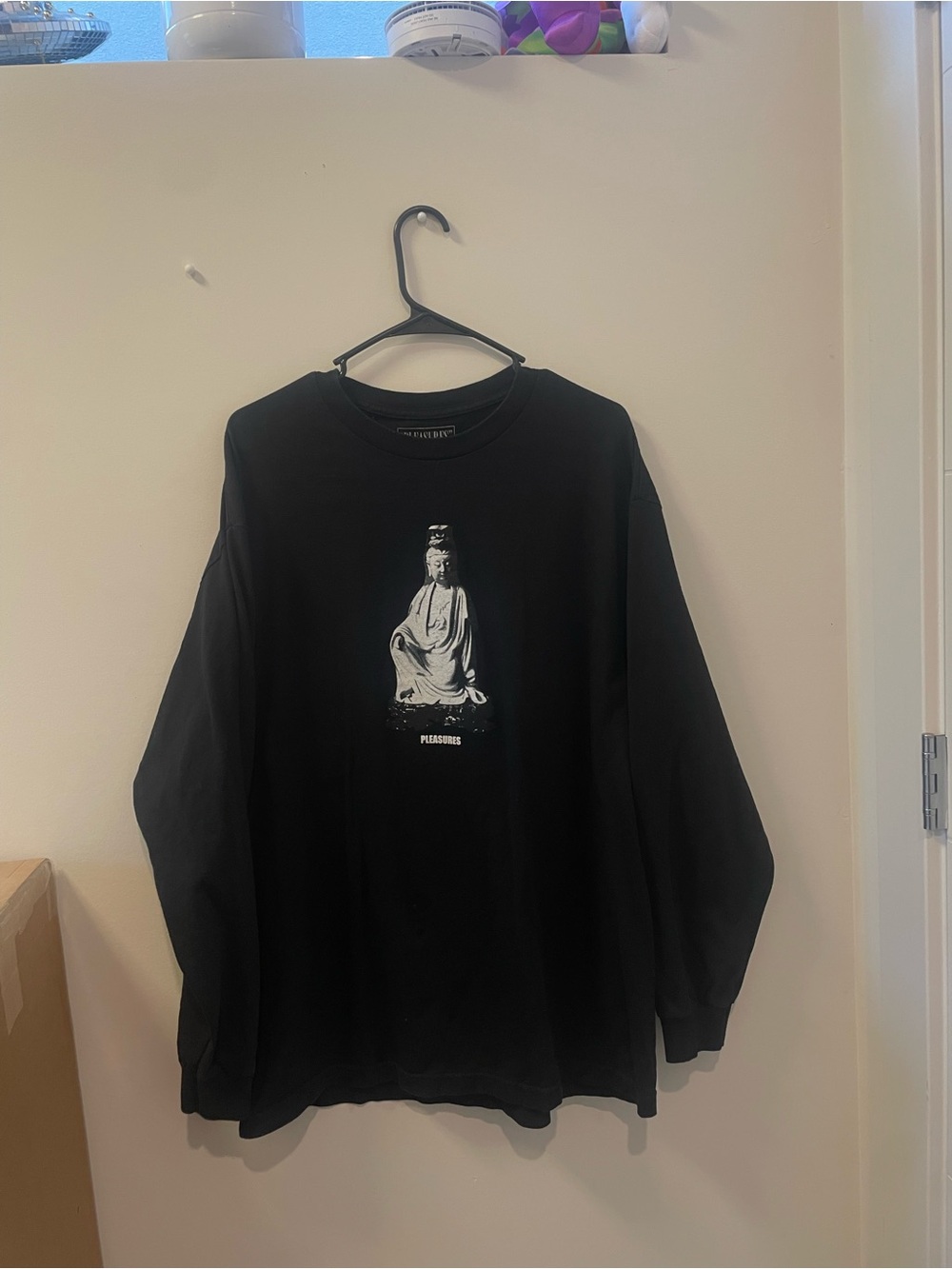 Pleasures Black Long Sleeve Graphic Tee - Black